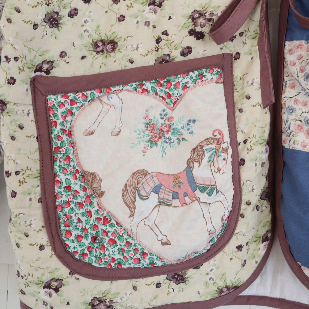 Upcycled Patchwork Quilted Cardigan Jacket With Bow S • M • L - Picture 5 of 10